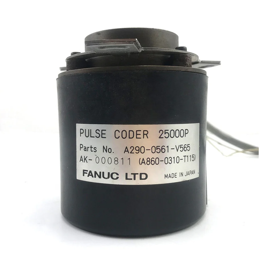 2_cfdd06ec-b7ac-4836-8afe-73b11fa313e5 Original A290-0561-V565 25000P Fanuc Servo Motor Encoder Pulse Coder - Image 1