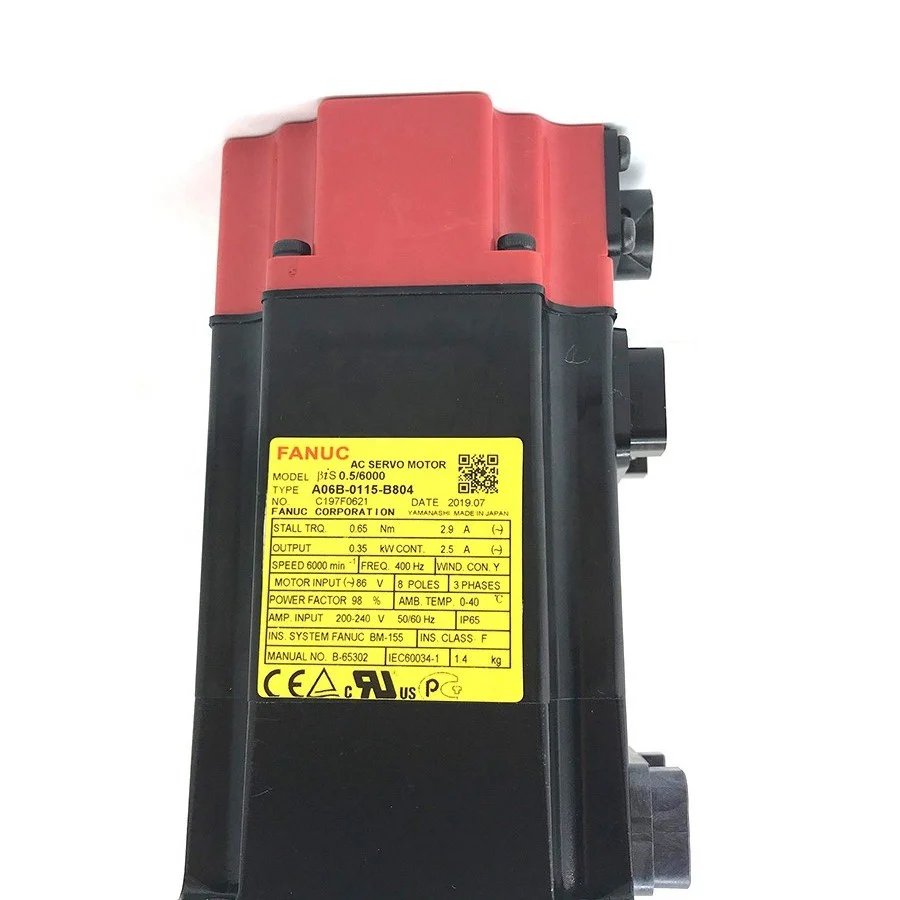 3_1091c19d-d6dd-4dfd-85b4-47a8e0c9f78e A06B-0115-B804 CNC Original Fanuc PLC Servo Motor A06B-0115-B804 - Image 3