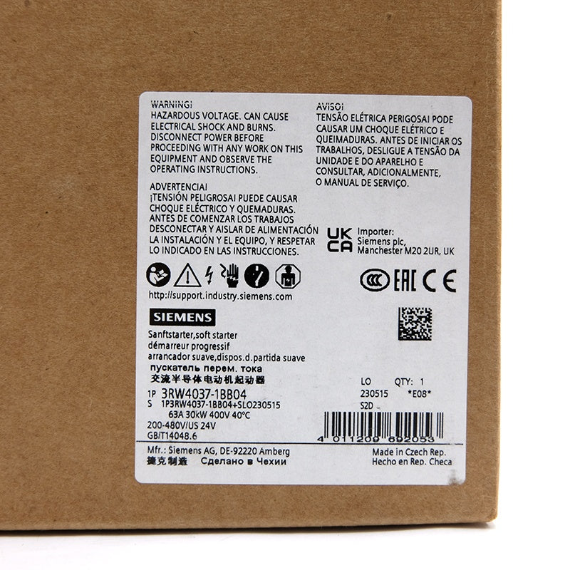 5_d4c108e2-3f02-479f-97b2-c1ceb872a248 New Original Sirius Soft Starter SIMATIC 3RW3038-1BB14 for PLC Programming Industrial Control - Image 5