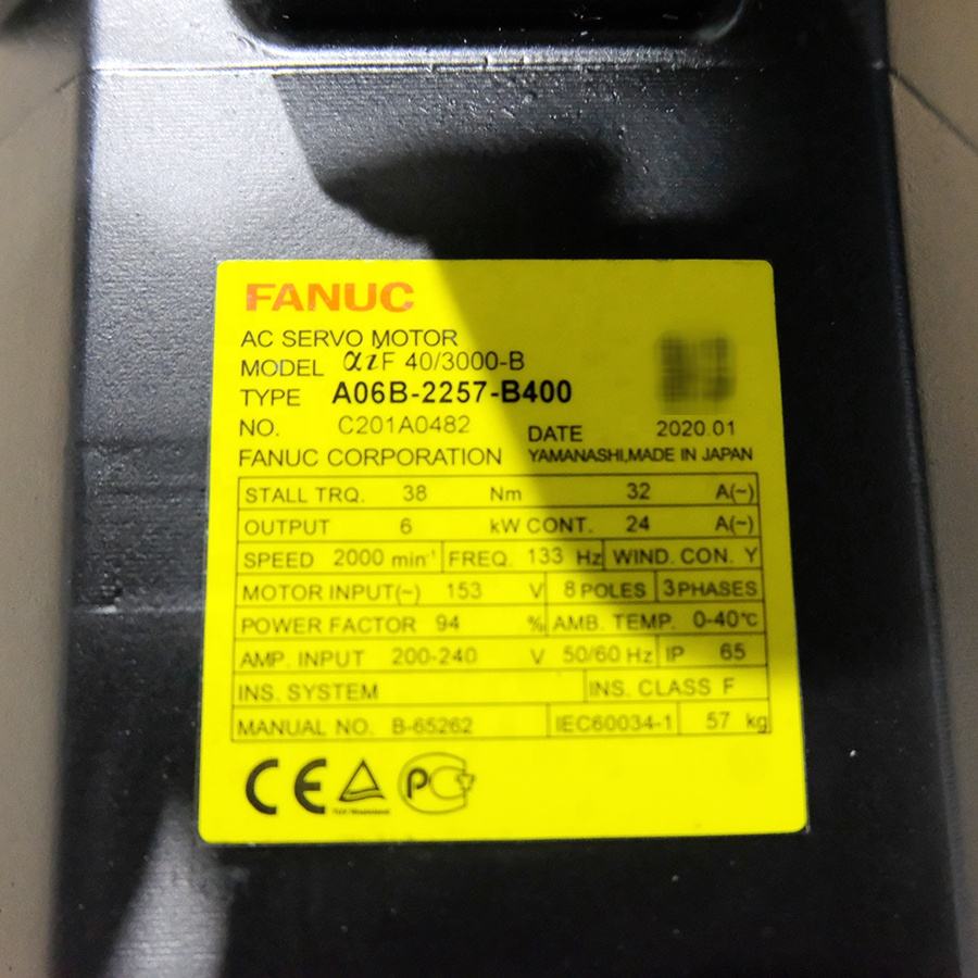 Ha9e2132c7b6d44e8bc89dce0913832f3I New in Stock AC Servo Motor AC SERVO MDL AiF 40/3000-B Servo Motor A06B-2257-B400#0100 A06B-2257-B400 Fanuc - Image 5