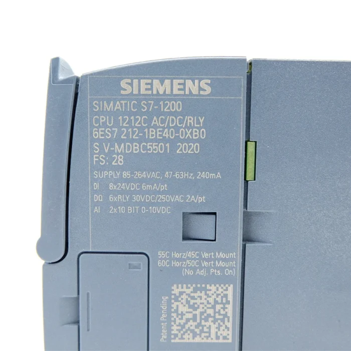 Brand New Siemens PLC Controller S7 1200 SIMATIC S7-1200 Compact CPU 1212C AC/DC/relay 6ES7212-1BE40-0XB0 - Image 4