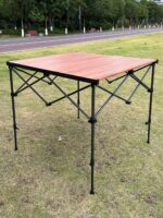 Wooden folding table